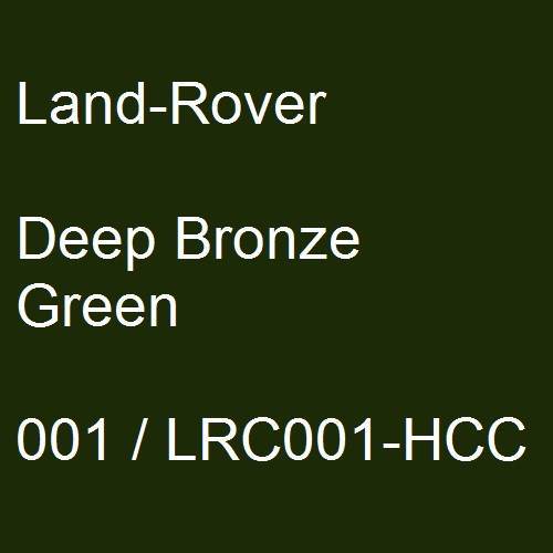 Land-Rover, Deep Bronze Green, 001 / LRC001-HCC.